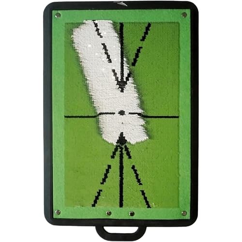 Birdie Golf: Birdie Mat Pro - Swing Training Aid, Sequin Tech Surface, Green