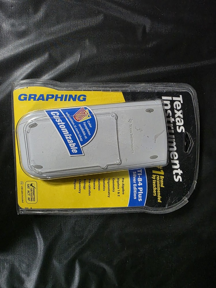 Texas Instruments TI-84 Plus Silver Edition - With USB Cable - School Approved