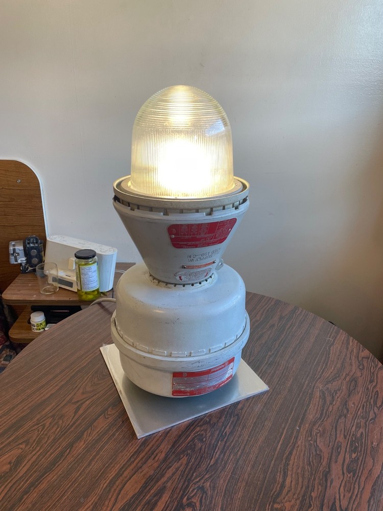 Appleton A-51 Explosion Proof Table Lamp conversion. ES bulb. 25+ available.