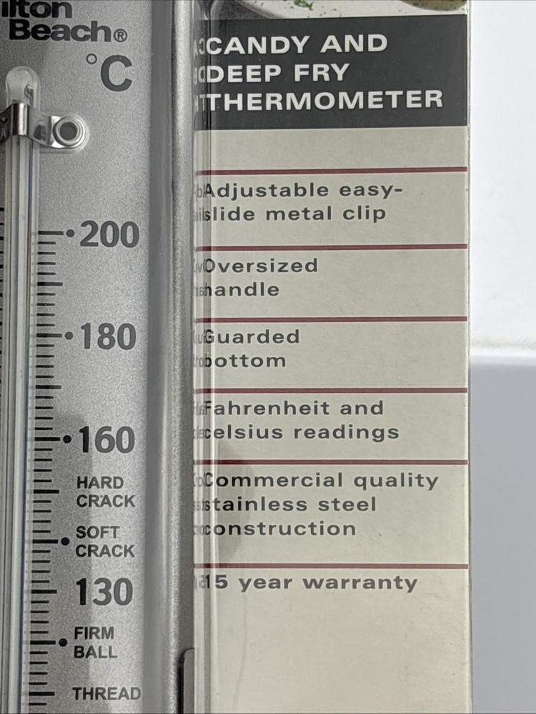 Hamilton Beach Candy & Deep Fry Thermometer NIP
