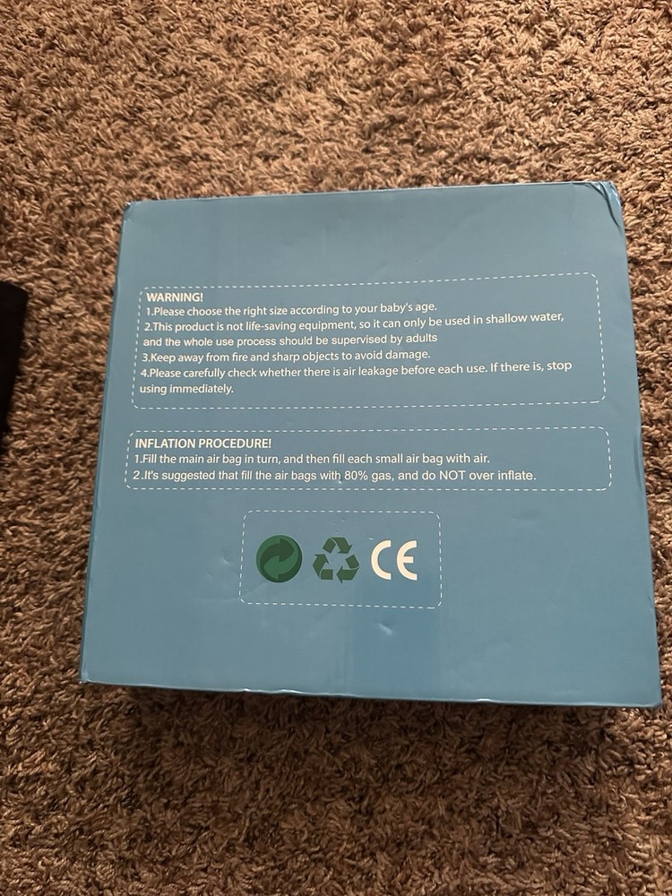 BABY FLOAT RING NEW IN PACKAGE! Shark Themed With Canopy