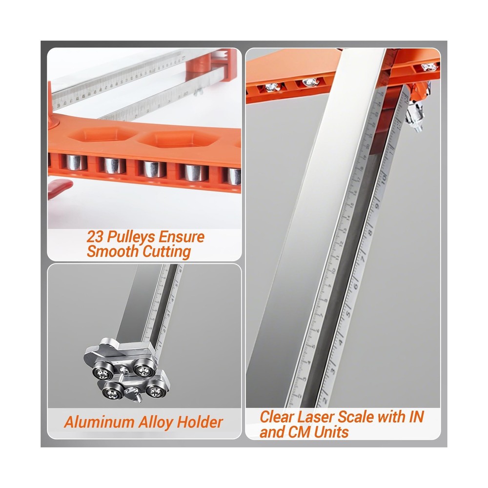 Drywall Cutting Tool, Foldable Hand Push Dual Positioning Drywall Cutter Tool...