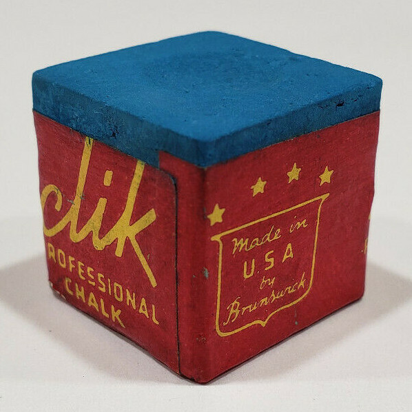 Vintage Brunswick Clik Billiard Chalk