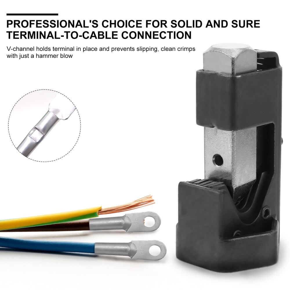 Battery Wire Connector Pliers Lug Crimping Tool Electrical Terminal #
