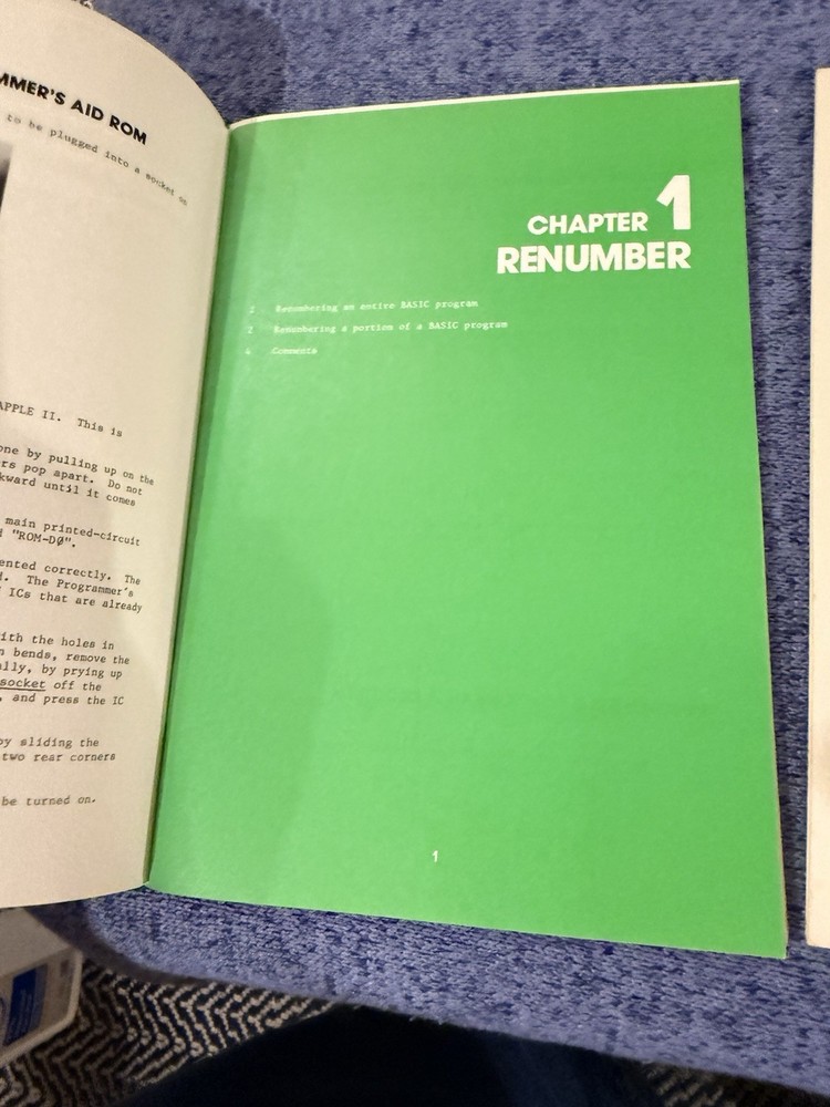 by Apple II Programmer's Aid #1 Manual & Parallel Printer Installation Manual