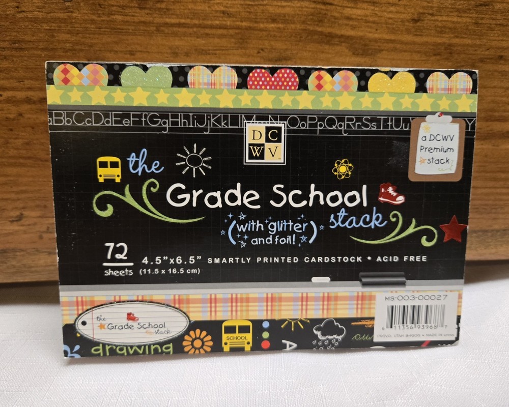 The Grade School Stack 72 Sheets 4.5" X 6.5"