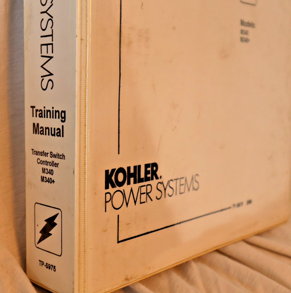 TP-5975 Kohler Power Systems Training Manual M340 M340+ Transfer Switch Controls