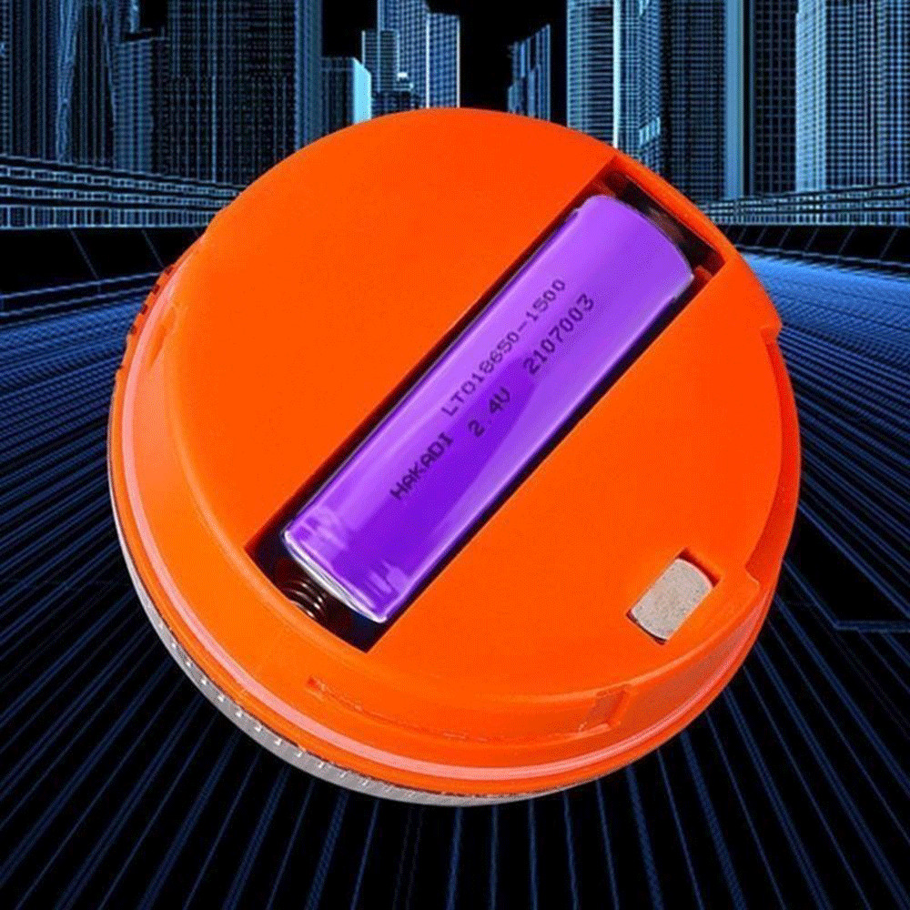 2x V16 Magnetic Induction Warning Lights Work Light LED Road Warning Light