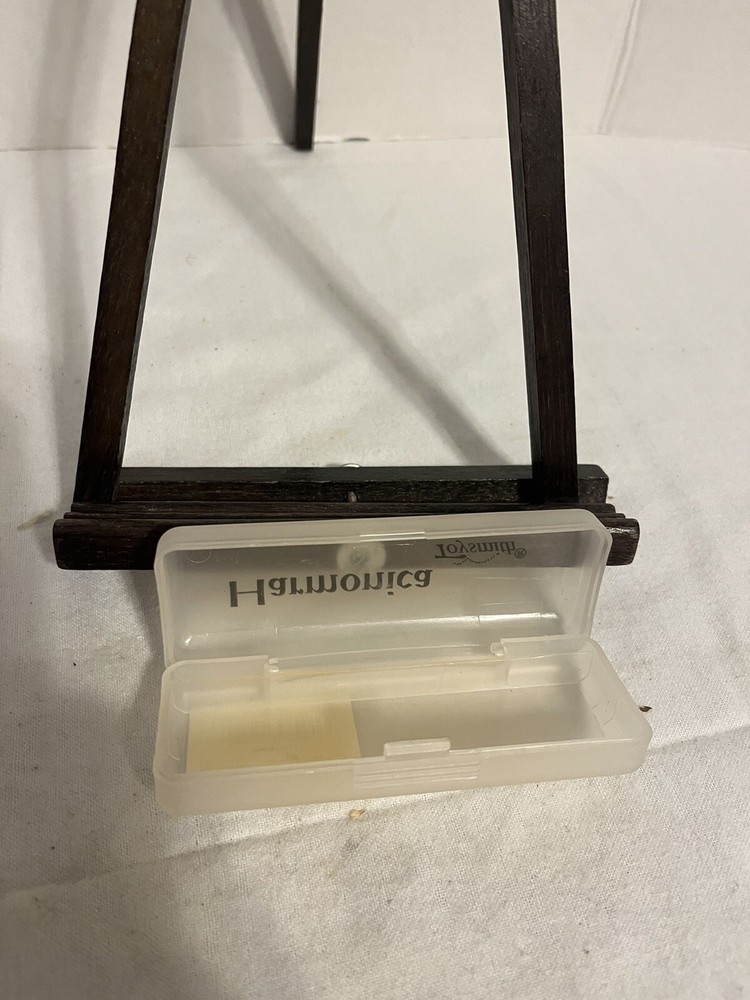 Toysmith Harmonica Item # 8071 Translucent Harmonica Clear Case Vintage