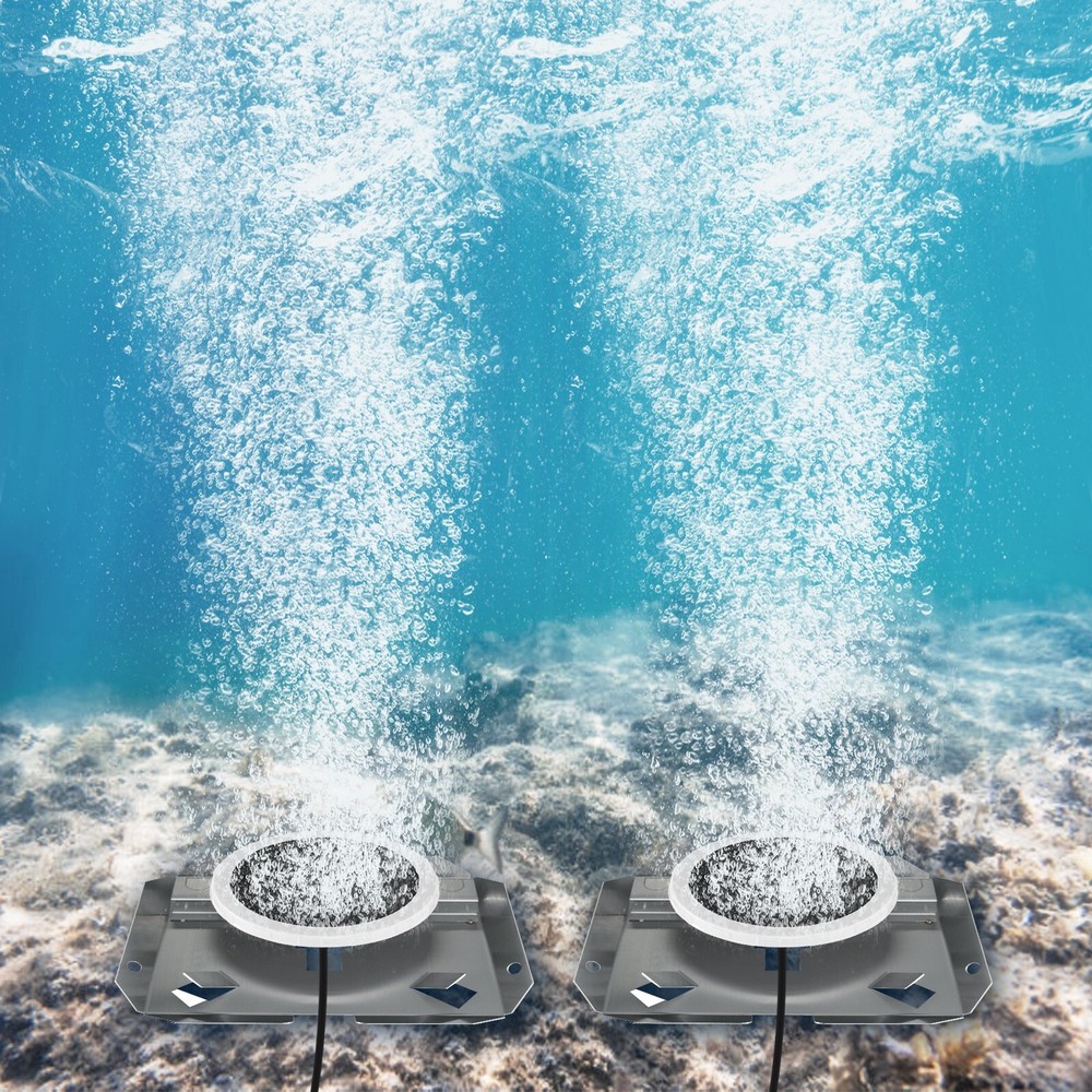 3/4 HP Large Pond Aerator Timer 200Ft Self Weighted Tube Diffusers 550W 5.2CFM