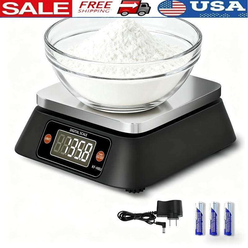 Digital Kitchen Scale High Precision Tare Function Stainless Steel Platform 10kg