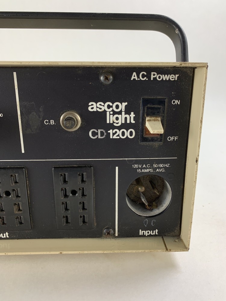 Ascor Light CD1200 Studio Flash Power Pack Untested No Cord