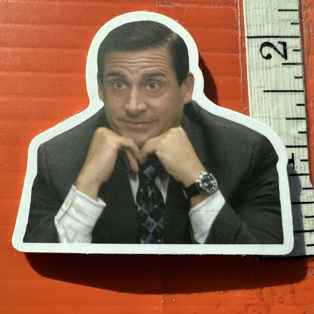 Michael Scott Tell Me More Sticker The Office