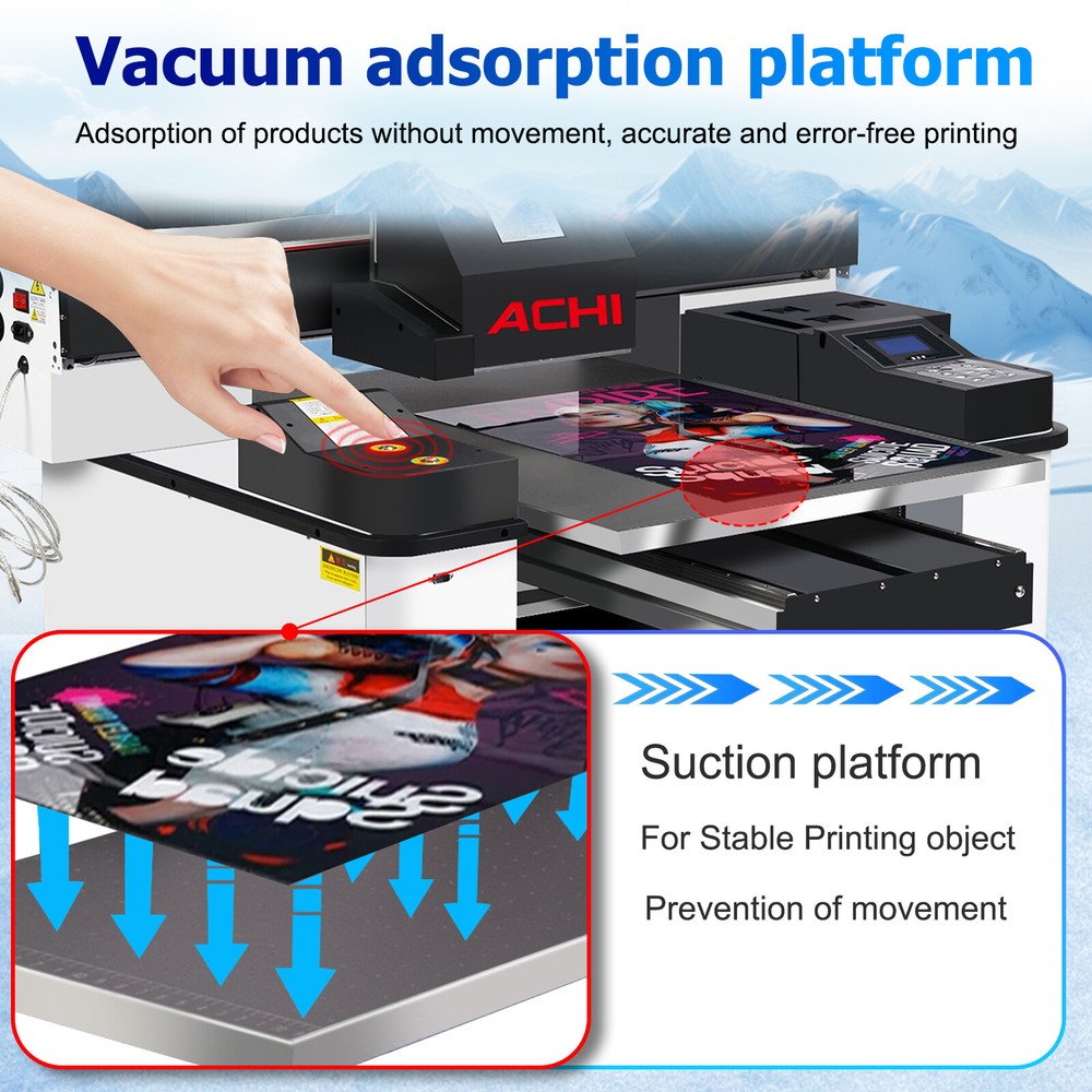 3pcs XP600 Printhead Flatbed 6090 UV Printer 3D Emboss Cylindrical Print Rotary