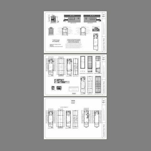10x28 Tiny House -- 476 sq ft -- PDF Floor Plan -- Model 4L