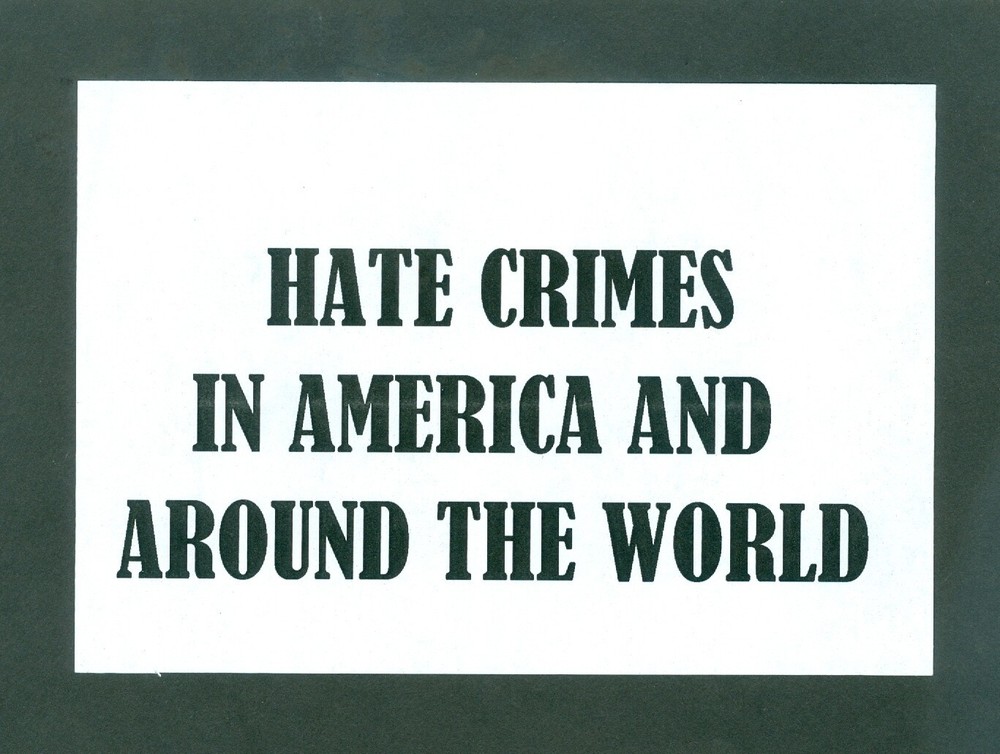 Report; Hate Crimes in America