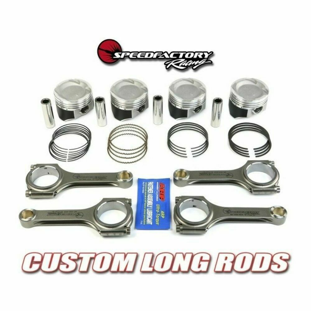 SpeedFactory No-Notch D16 Long Rod Vitara Pistons Combo 75mm Bore Turbo setup