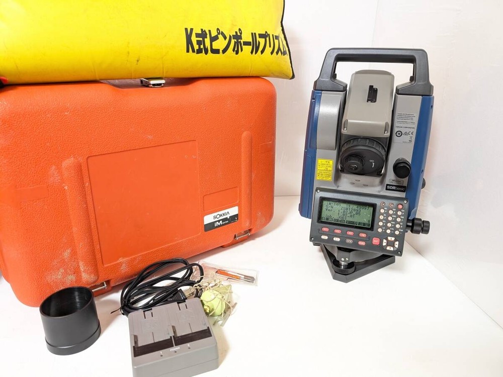SOKKIA SDR Basic iM-105 Total Station Tested Distance & Angle w/ Measuring Pole