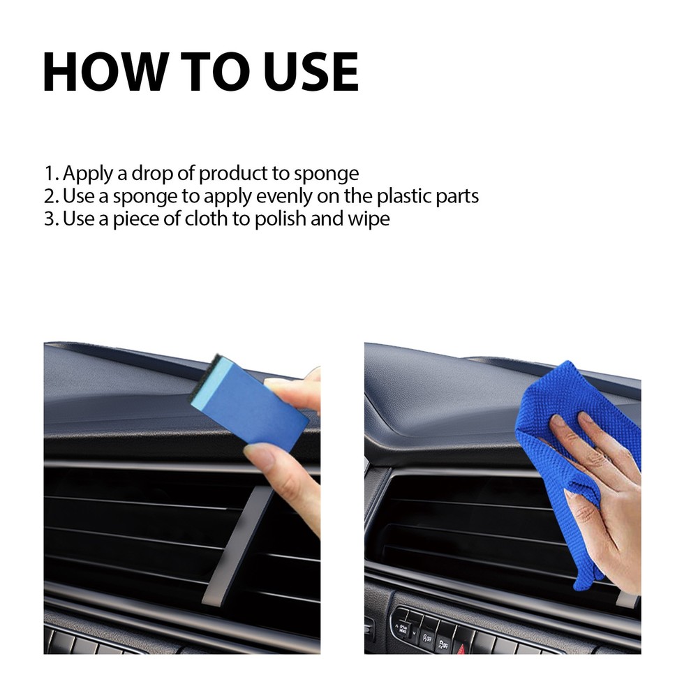 car plastic refurbishment kit car interior dashboard seat cleaning