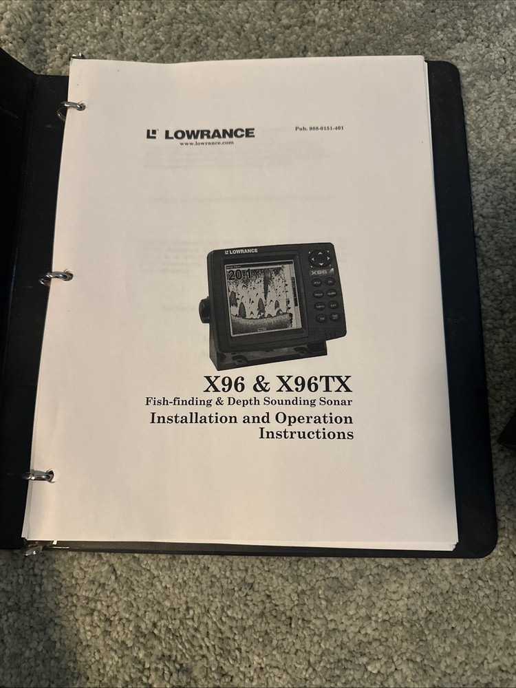 Lowrance X96 Sonar Fish Finder With Stand !Read Description!