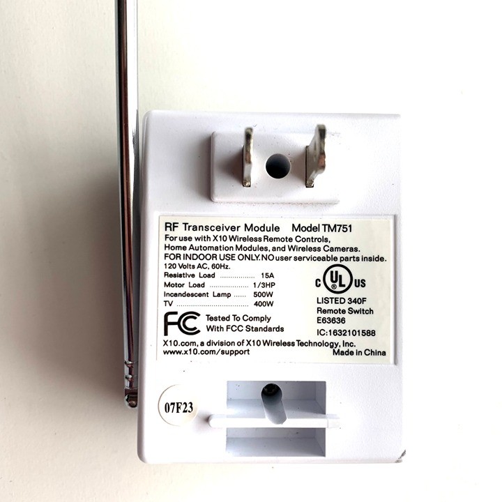 X10 Smart Home RF Transceiver Module TM751