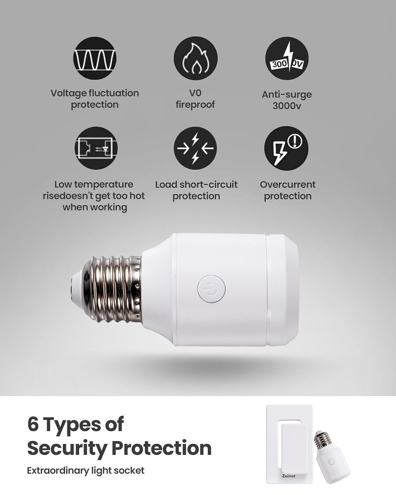 Programmable Light Switch for Pull Chain Fixture