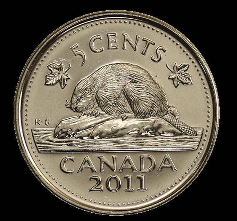 2011 Canada  (3-pcs) 5 Cent  UNC. from a roll