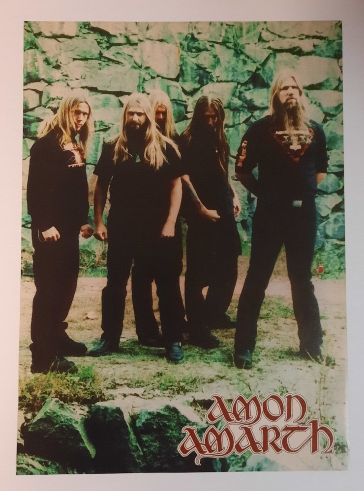 AMON AMARTH  ~ Early 2000's Swedish Viking Death Metal ~ Magazine Page PINUP