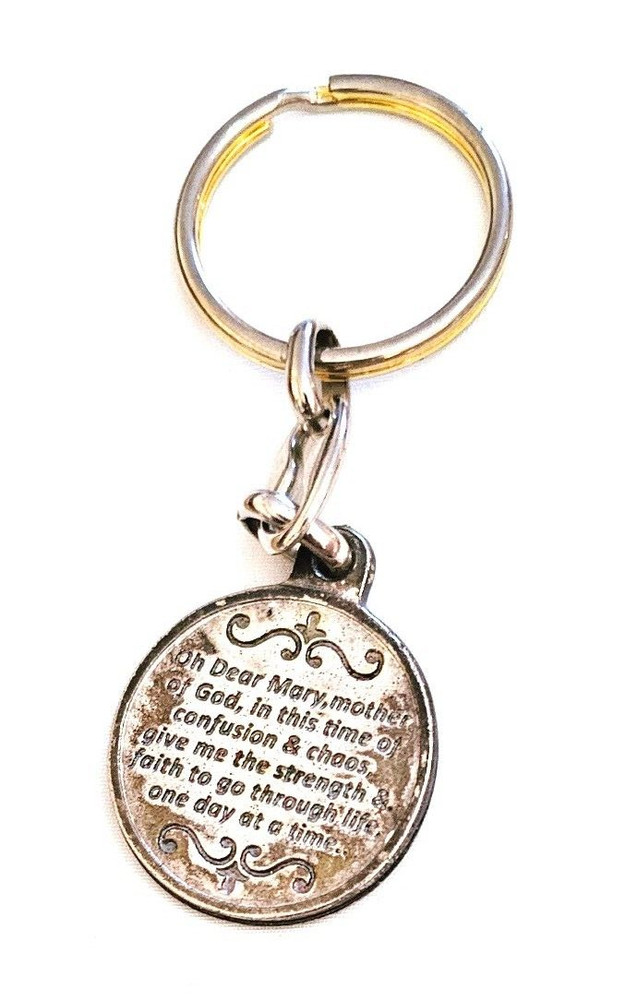 Older Religious Mary Keychain Keyring