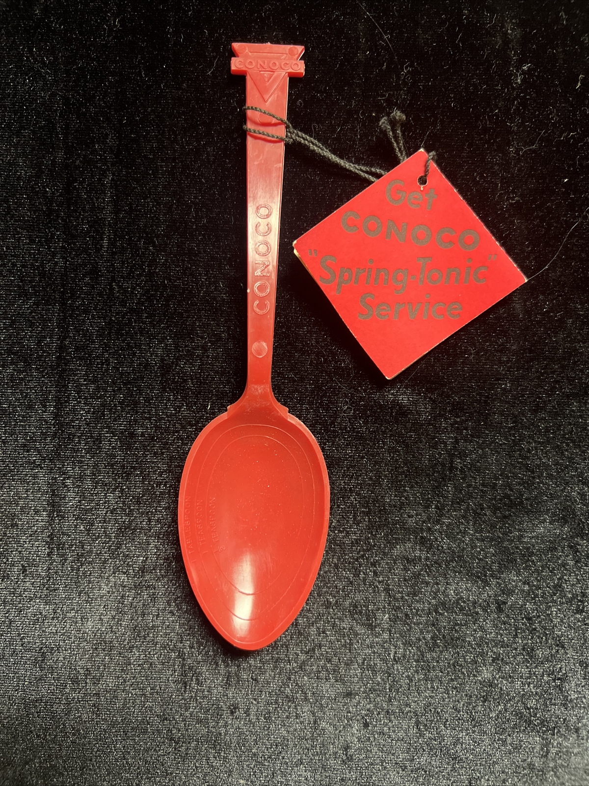 Vintage CONOCO Motor Oil Spoon For Can Gas Station Advertising Spoon