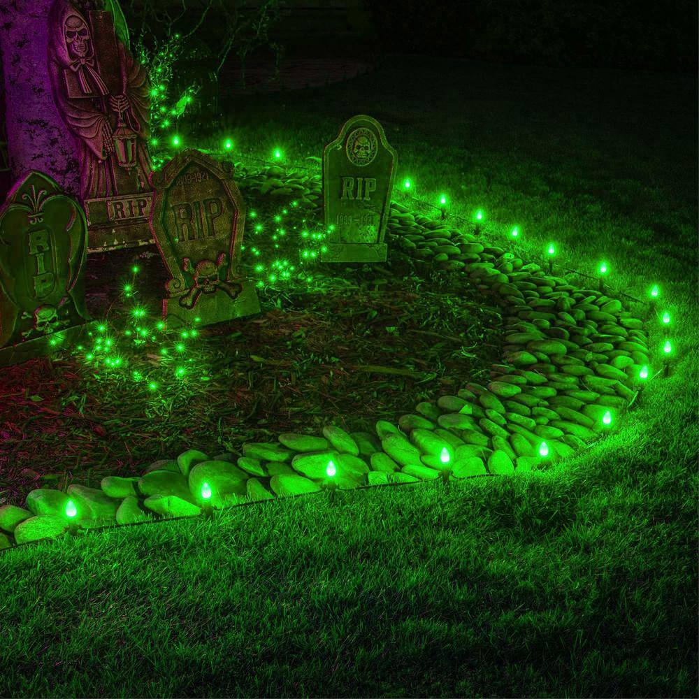 Superbright 16 Ft. 25-Light LED Green C7 String Light Set