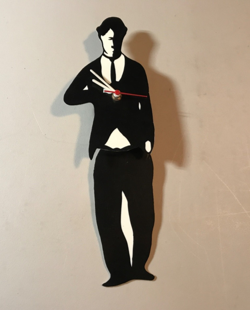 Charlie Chaplin Pendulum Leg Clock Delitone