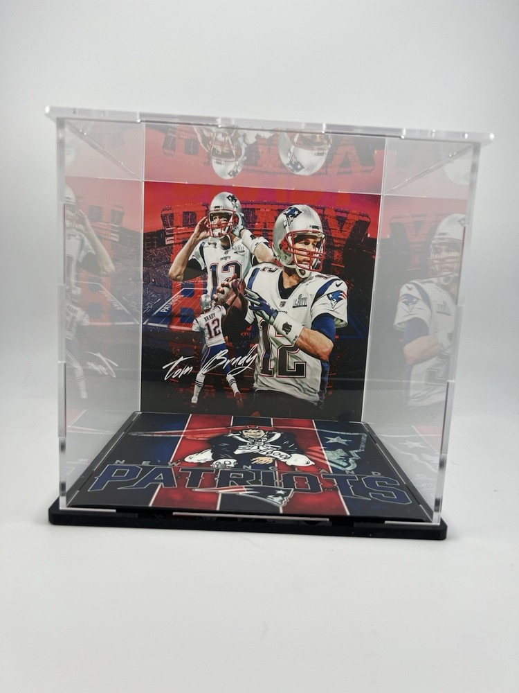 Tom Brady Custom Mini Helmet Display or Card Display - Patriots