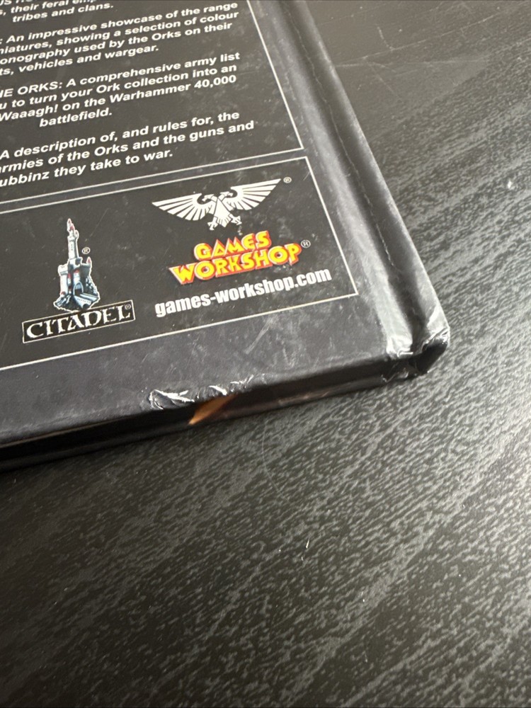 WARHAMMER 40K 40000 CODEX ORKS HARDCOVER BOOK 2018