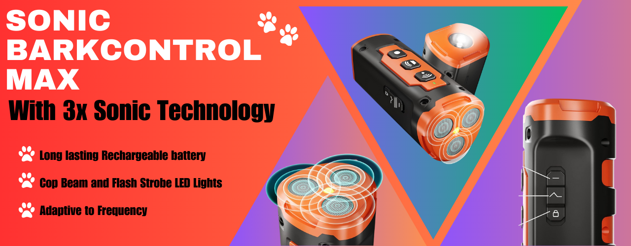 Niche Brands 50Ft Dog Bark Deterrent Devices W/3X UltraSonic Emitters | No Bark