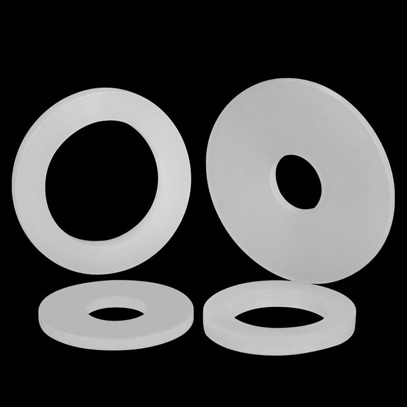 White Silicone Rubber Washer Seal Gaskets Flat O Ring High Temp Pad 3mm Thick
