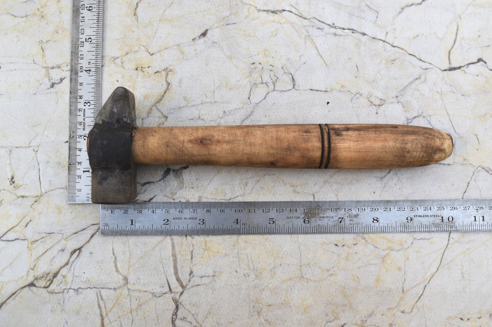 Hand forged Blacksmith Iron Hammer Wood Working Square Herd Hammer Tool Workshop