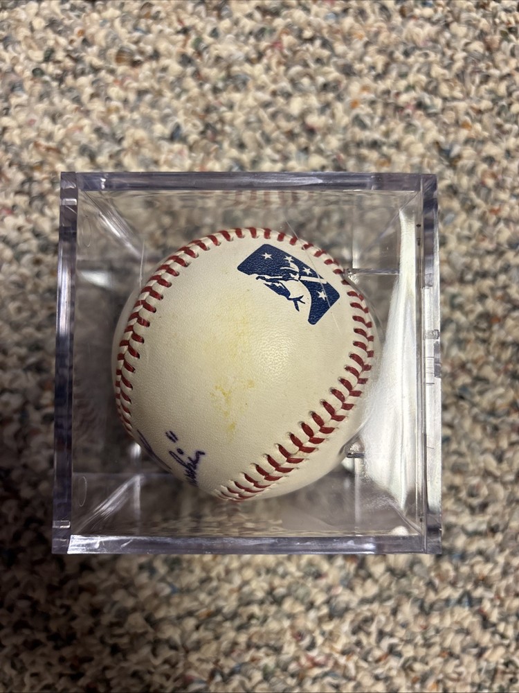 Bob Sadowski Autographed Baseball & Case, Phillies