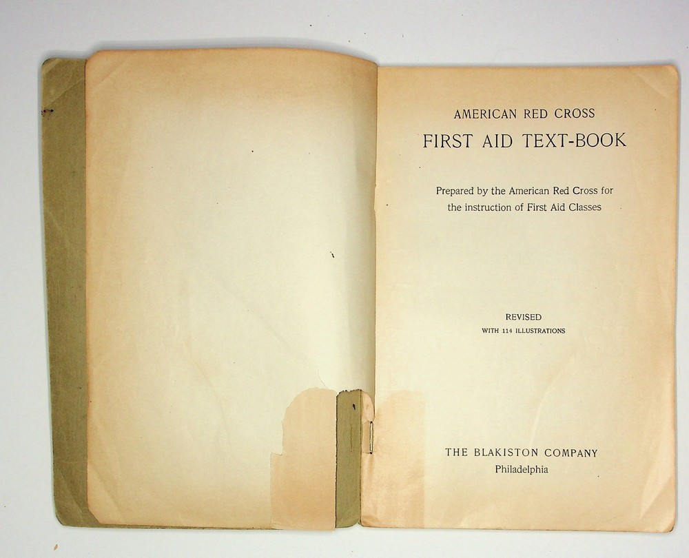 American Red Cross First Aid Book, 1940