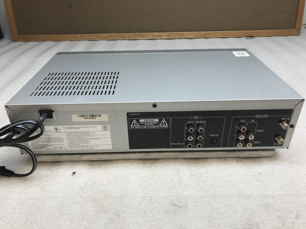 Esa E4000 DVD VHS Combo Player Recorder - No Remote Dolby Digital