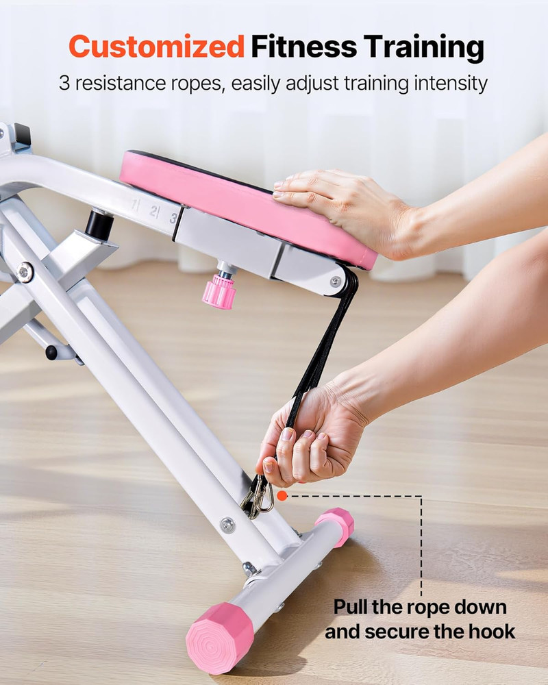 Squat Machine, Deep Squat Rowing Machine for Home, Easy Setup & Foldable Exercis