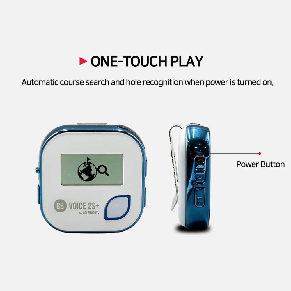 Voice 2S+ Talking GPS Rangefinder, Clip on Hat Golf Navigation, Slope Mode on...