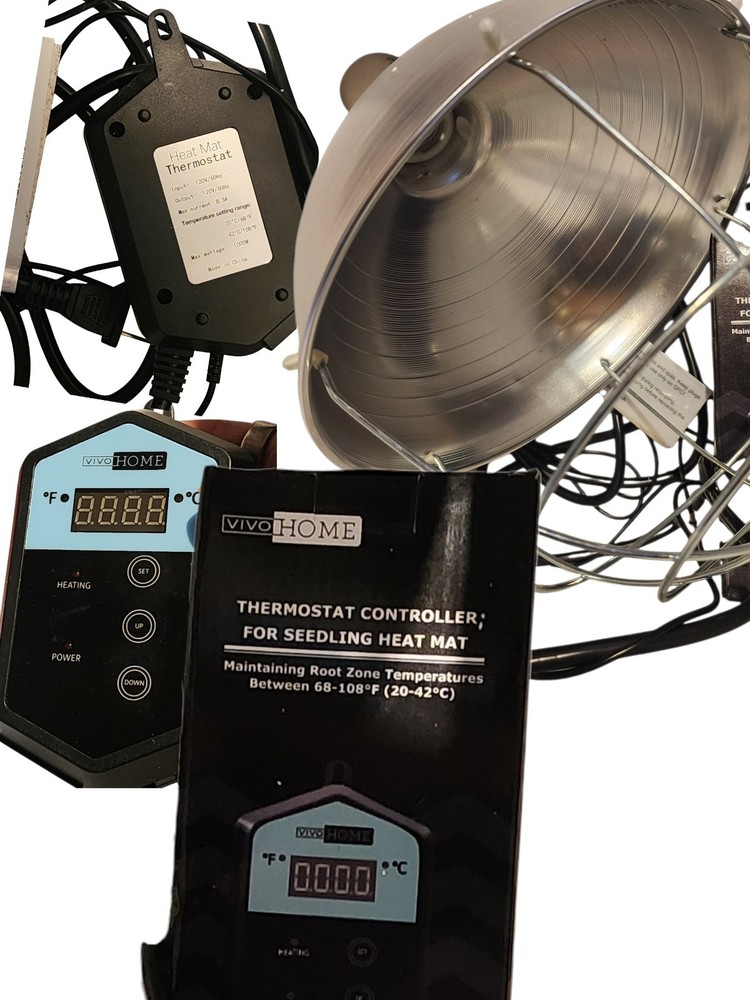 Hedgehog Starter Kit bundle, Heat Lamp, Bulb, thermostat controller