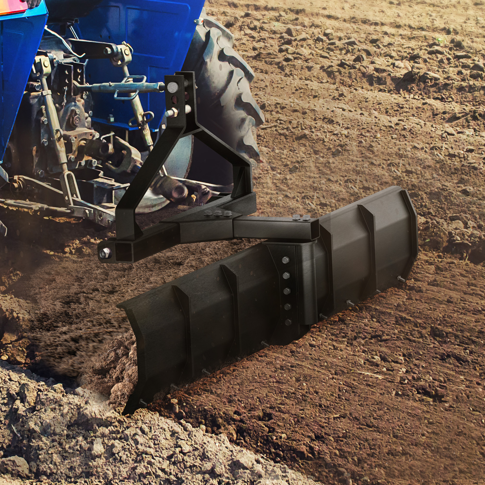 52" Width Working Coverage 3 Point Rear Grading Blade for Cat 0 & Cat 1 Tractors