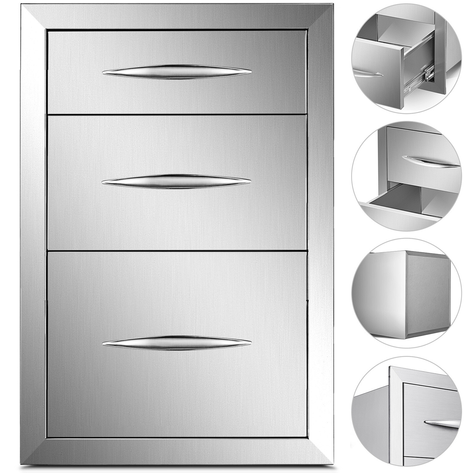 VEVOR 21 Style Access Doors And Drawers Outdoor Kitchen BBQ Island Components