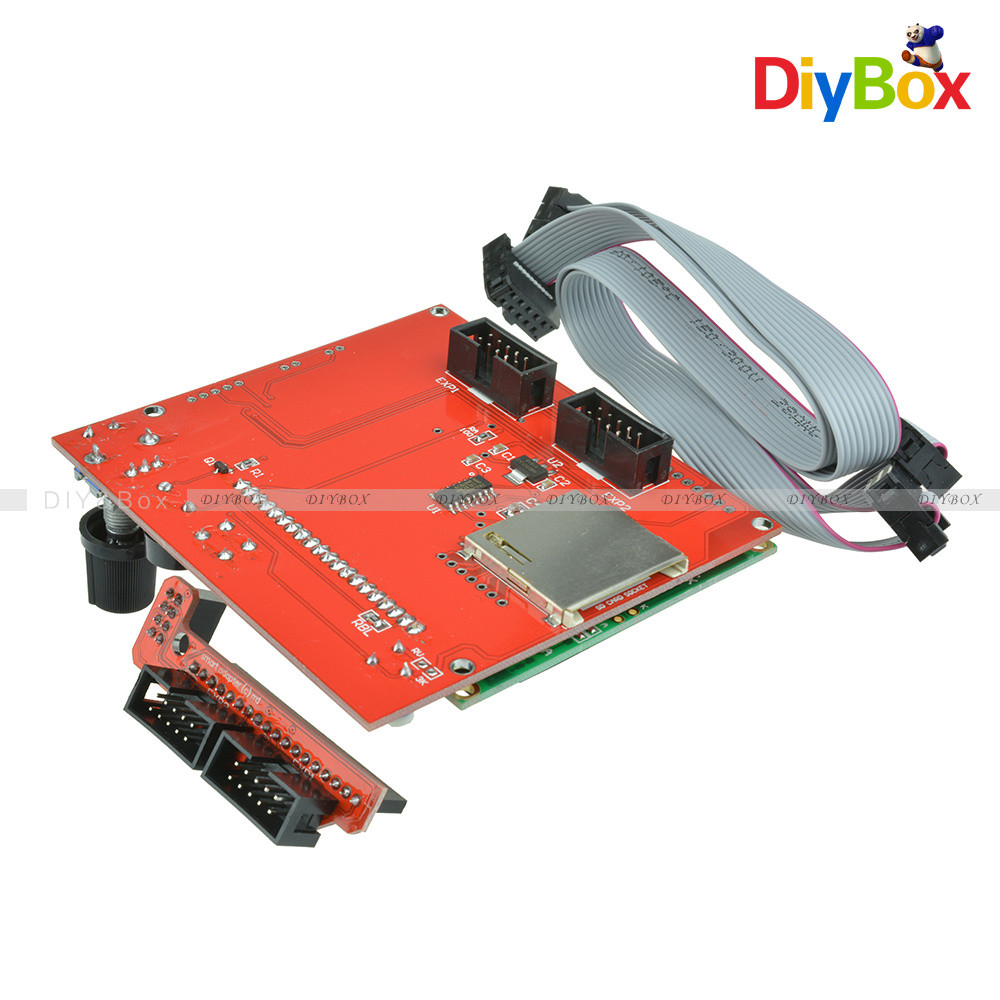 RAMPS 1.4 Reprap Mendel 12864 Display LCD 3D Printer Controller +Adapter SD