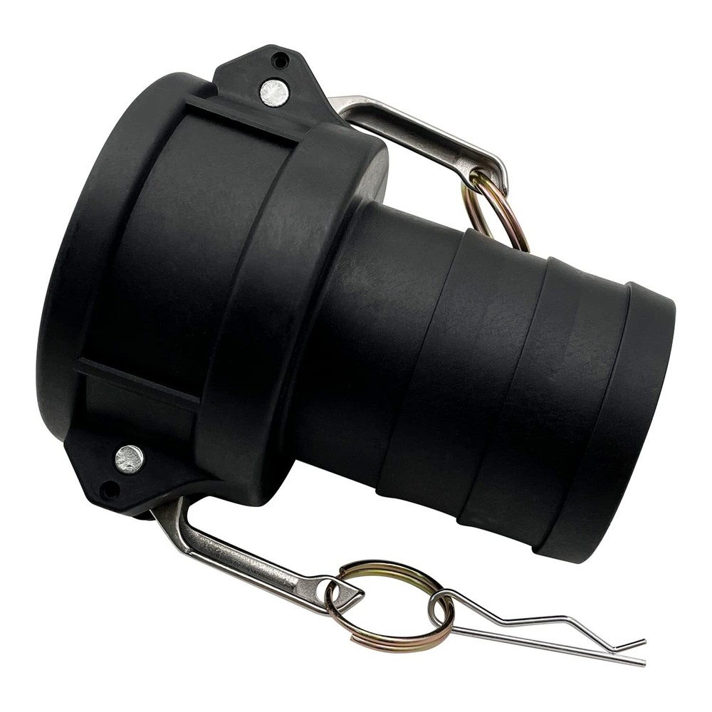 2 PCS 1" Polypropylene Type C Camlock Fitting Female Coupler with Hose Shank