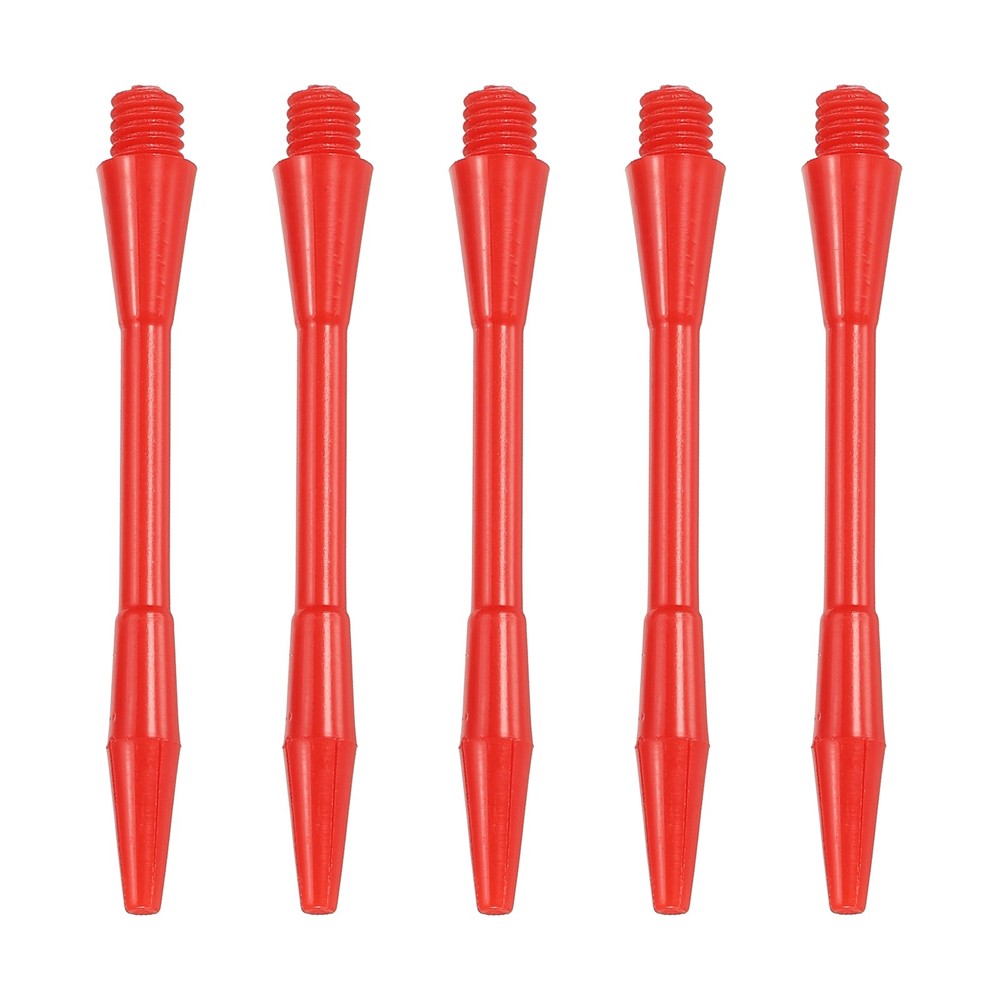 45mm Plastic Dart Shafts, 30 Pack 2BA Thread Dart Stems, Red