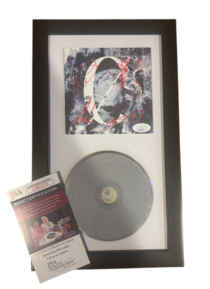 UNDEROATH DISAMBIGUATION SIGNED JSA COA DISPLAY FRAMED CD Autograph Auto
