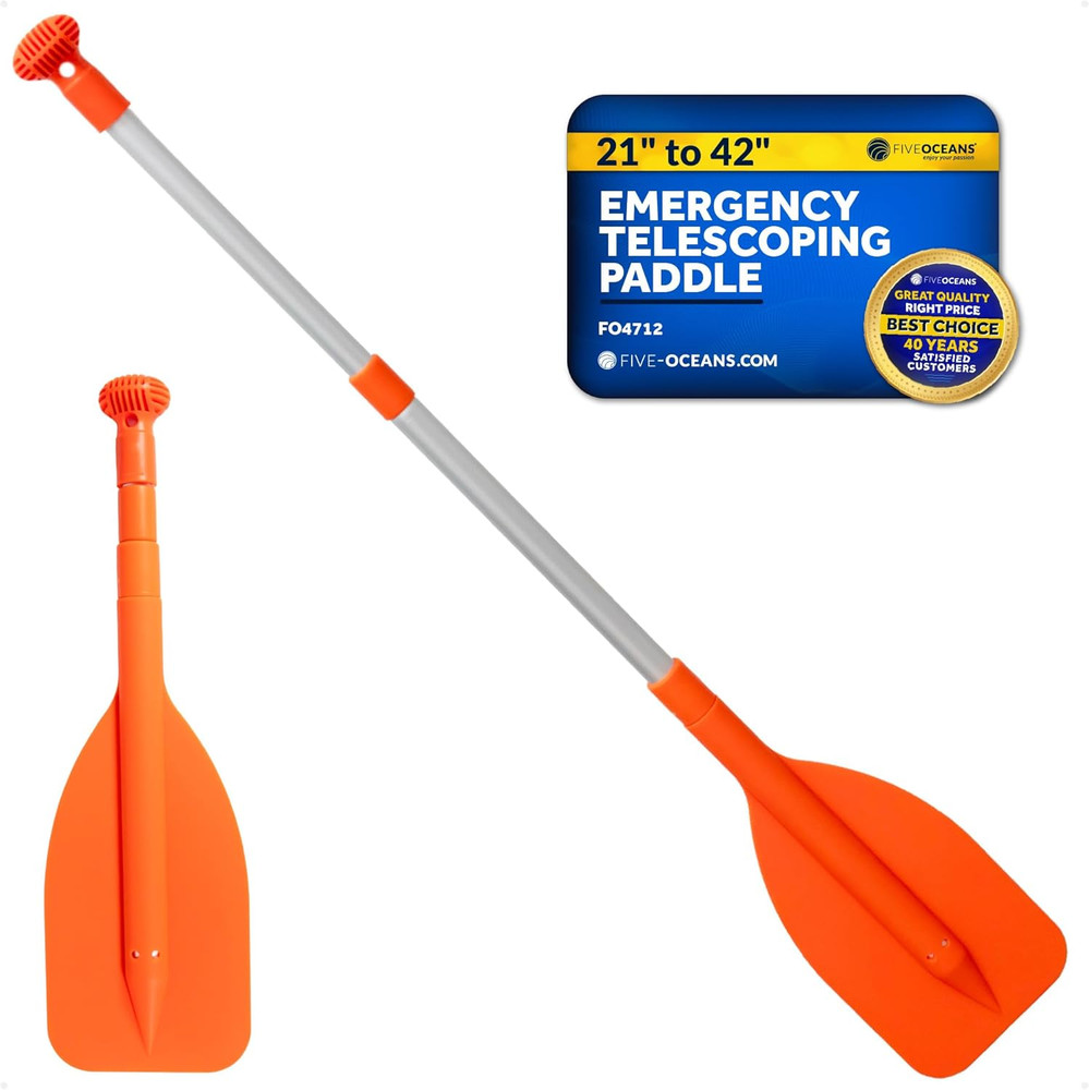 Emergency Telescoping Paddle, Boat Paddles, Floating Orange Paddle, Extends from